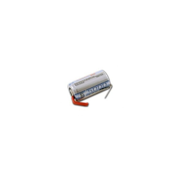 NiMH battery Sub C 5000 mAh with tabs - 1,2V - Tenergy