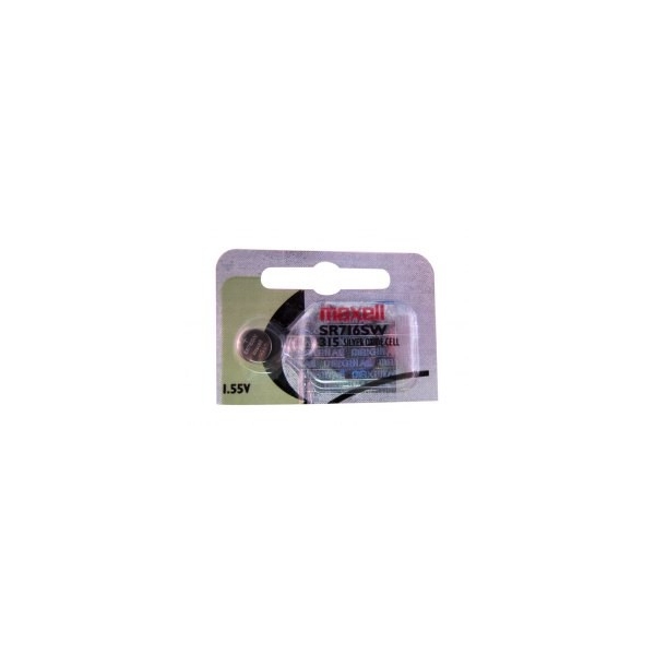 Button cell battery SR716 / 315 - 1,55V - silver oxyde - Maxell