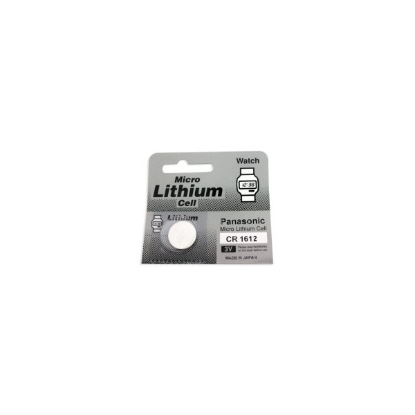 Lithium button cell battery CR1612 - 3V - Panasonic