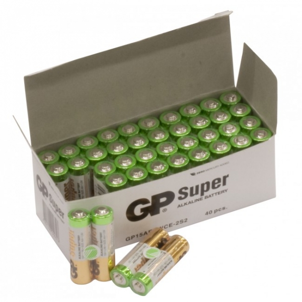 Alkaline battery 2 x AA / LR6 SUPER - 1,5V - GP Battery