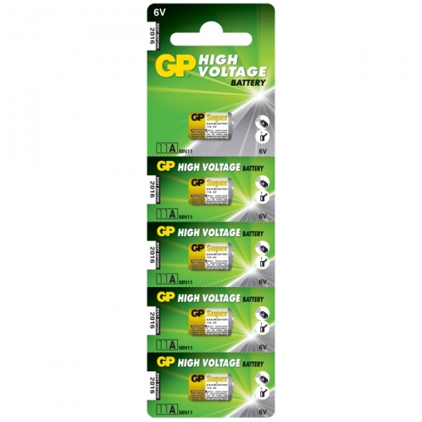 Alkaline battery 5 x 11A / MN11 - 6V - GP Battery