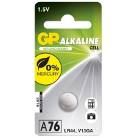 Alkaline button cell battery GP A76 / LR44 / V13GA - 1,5V - GP Battery