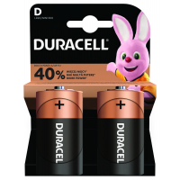 Duracell LR20 D x 2 alkaline batteries