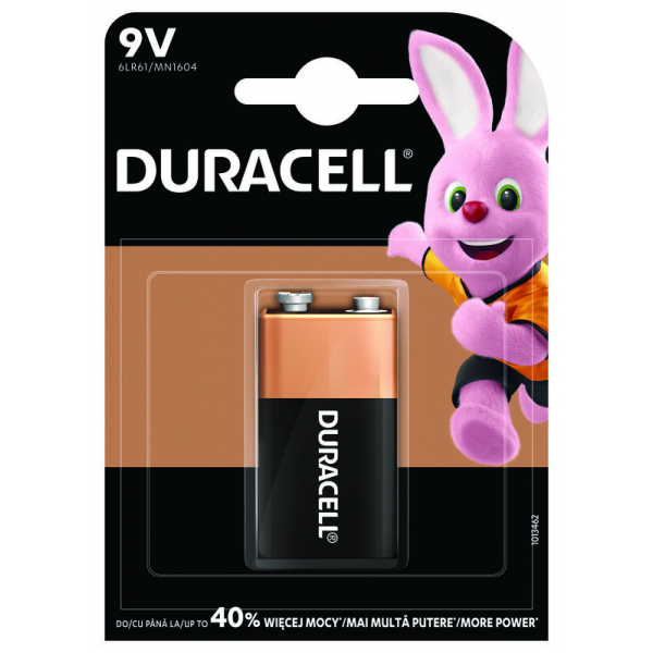 Duracell Duralock 6LR61 9V alkaline batteries