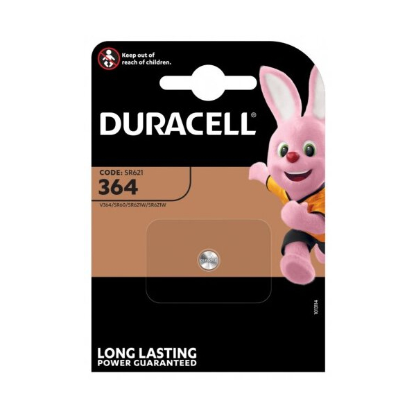 Duracell silver 364-363/G1/SR621SW - HelloBatteries