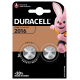 Duracell CR2016 lithium x 2 batteries