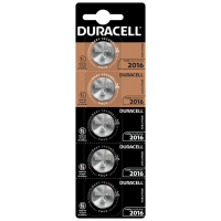 Duracell CR2016 lithium x 5 batteries