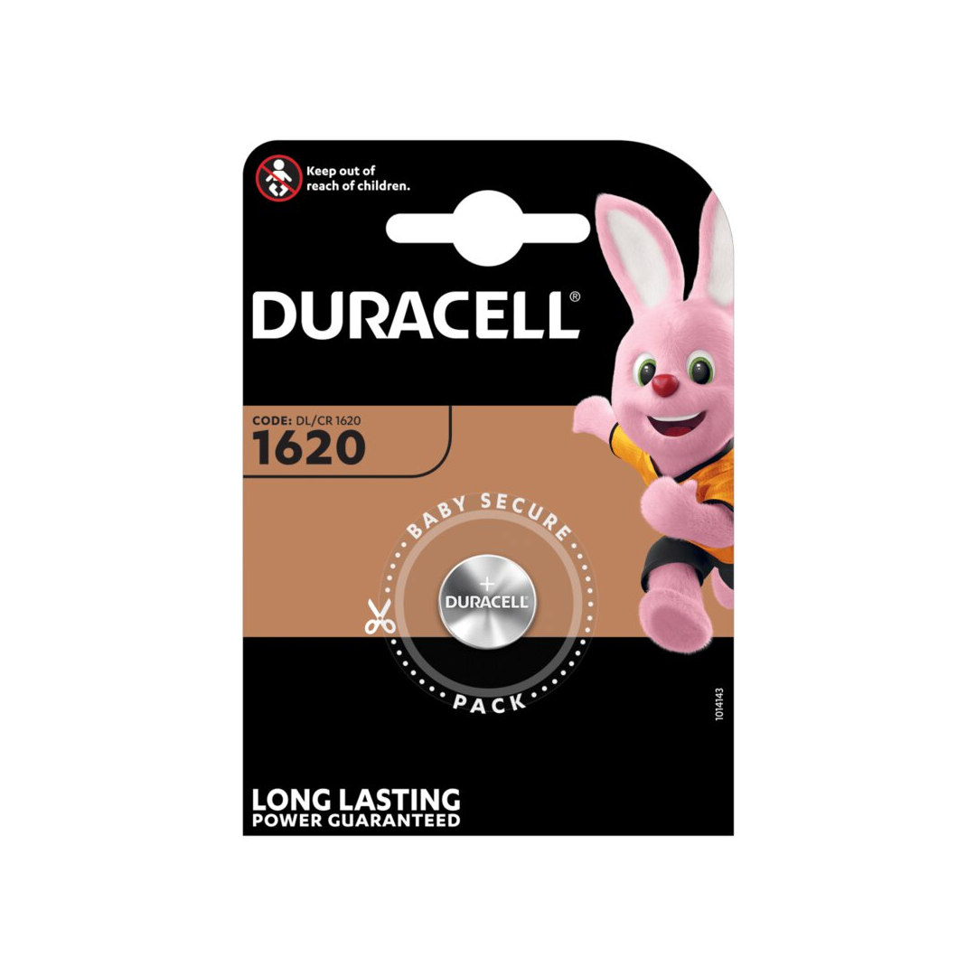 Duracell CR1620 lithium x 1 battery - HelloBatteries