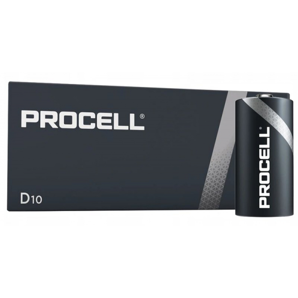 Duracell Procell LR20/D x 10 alkaline batteries