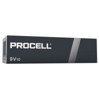 Duracell Procell 6LR61/9V x 10 alkaline batteries