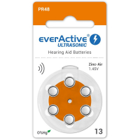 everActive ULTRASONIC 13 for hearing aids x 6 batteries