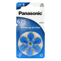 Panasonic 675 for hearing aids x 6 batteries
