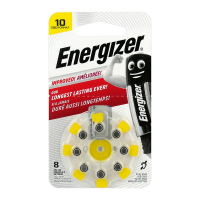 Energizer 10 for hearing aids x 8 batteries