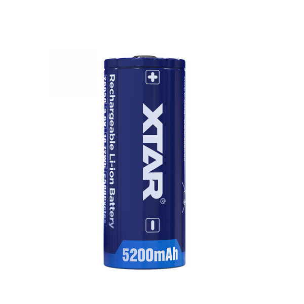 Xtar 26650 3.6V Li-ion 5200mAh battery with BUTTON TOP protection