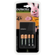 Duracell CEF14 battery charger + 2 x R6/AA 1300 mAh + 2 x R03/AAA 750 mAh