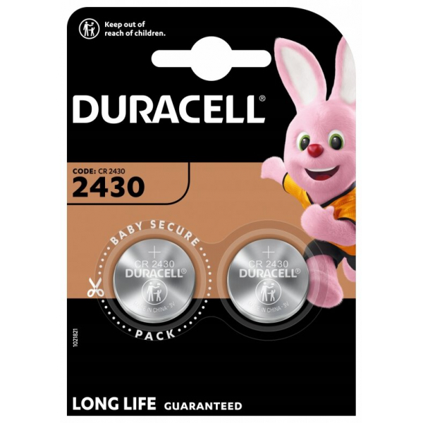 Duracell CR2430 lithium x 2 batteries