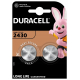 Duracell CR2430 lithium x 2 batteries