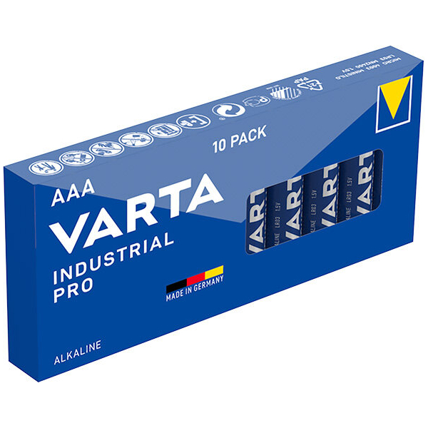 Varta Industrial PRO LR03/AAA x 10 batteries