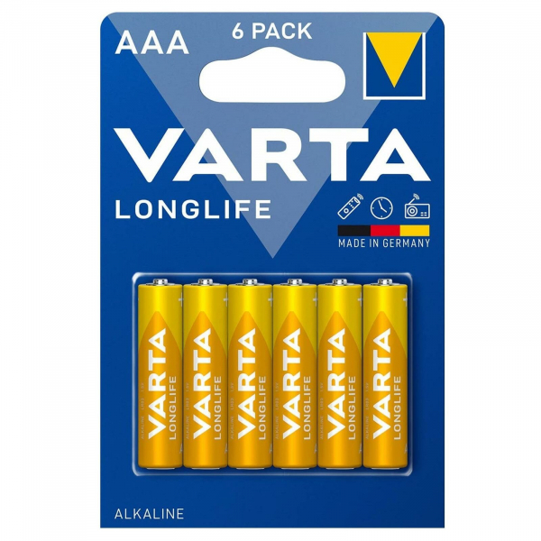 Varta LONGLIFE LR03/AAA x 6 batteries (blister)