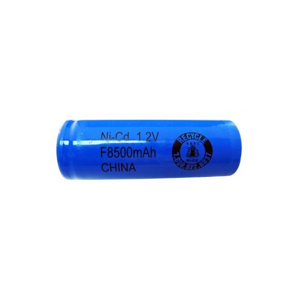 NiCD battery F 8500 mAh flat head - 1,2V - Evergreen