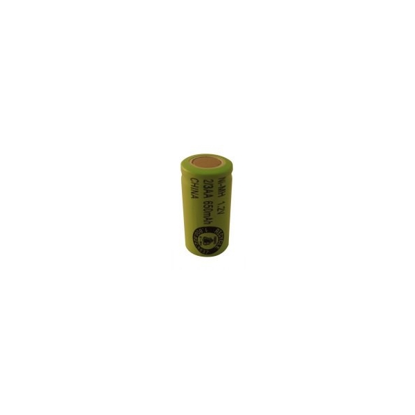 NiMH battery 2/3 AA 650 mAh flat head- 1,2V - Evergreen