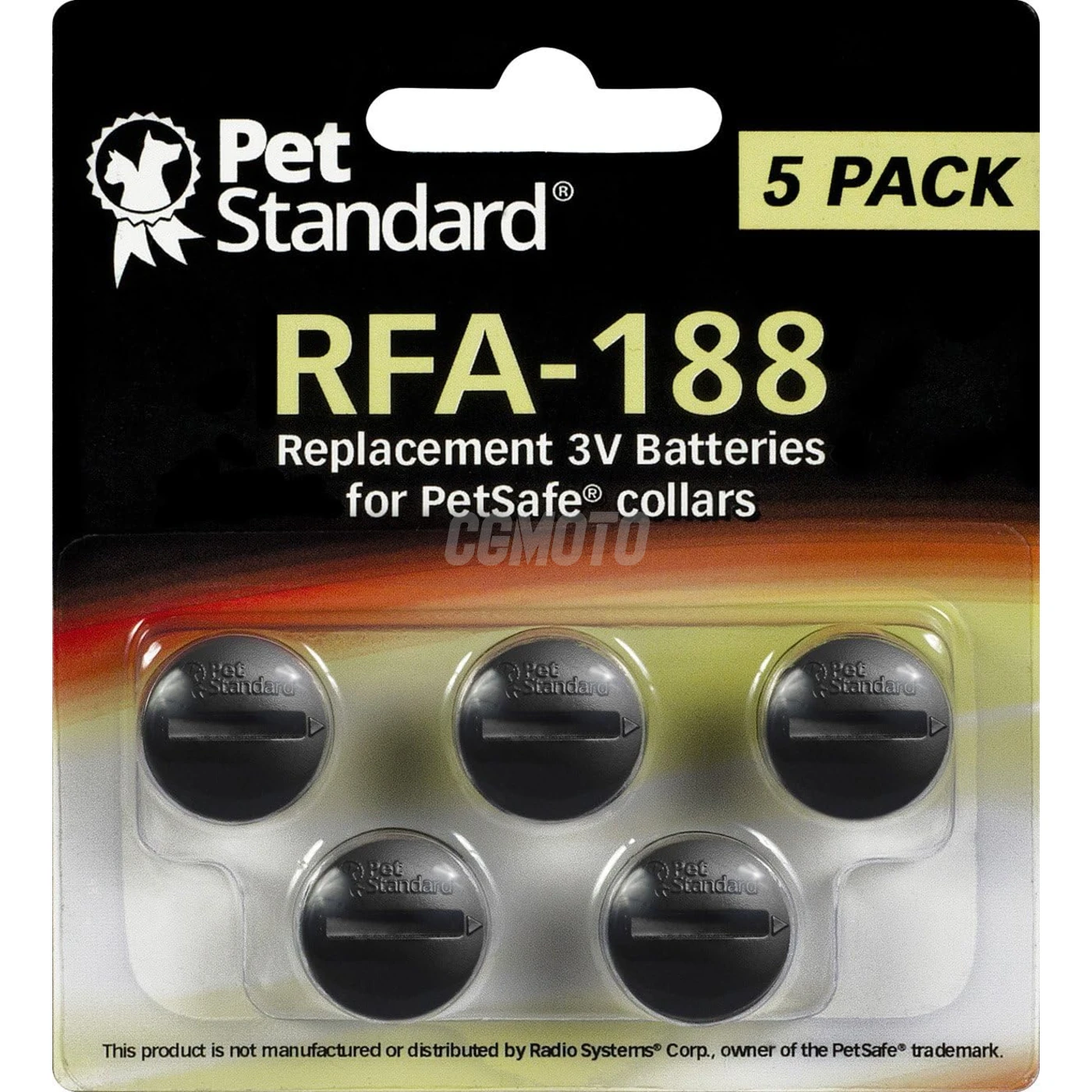 5 batteries for anti-bark collar RFA-188 3 V 