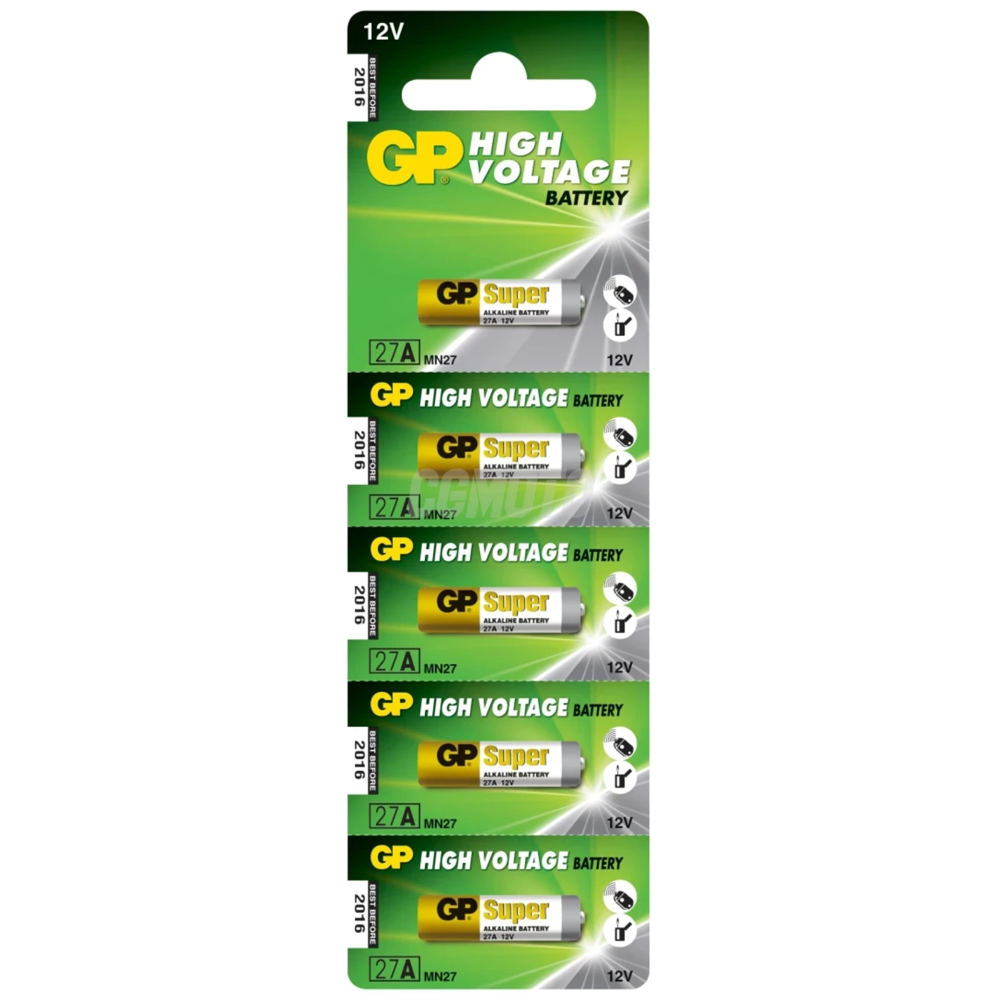 Alkaline battery 5 x 27A / MN27 - 12V - GP Battery Alkaline battery 5 x 27A / MN27 - 12V - GP Battery