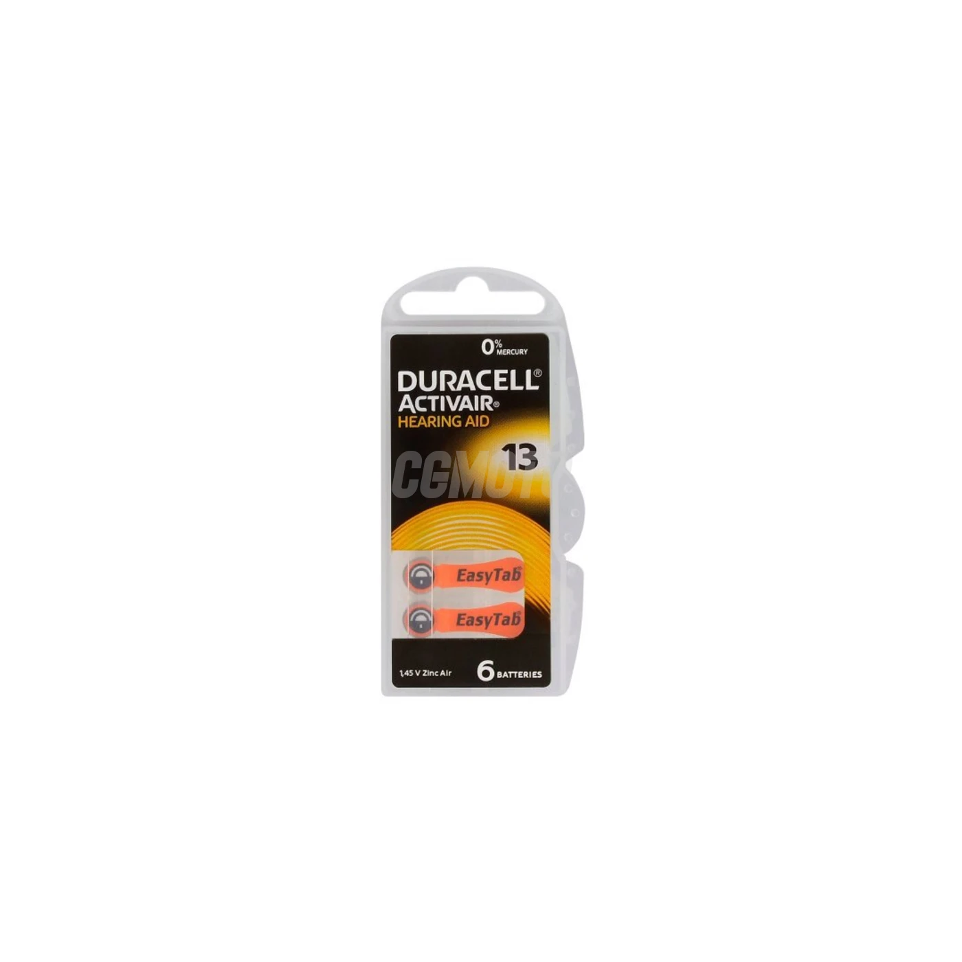 Duracell ActivAir 13 MF for hearing aids x 6 batteries Duracell ActivAir 13 MF for hearing aids x 6 batteries