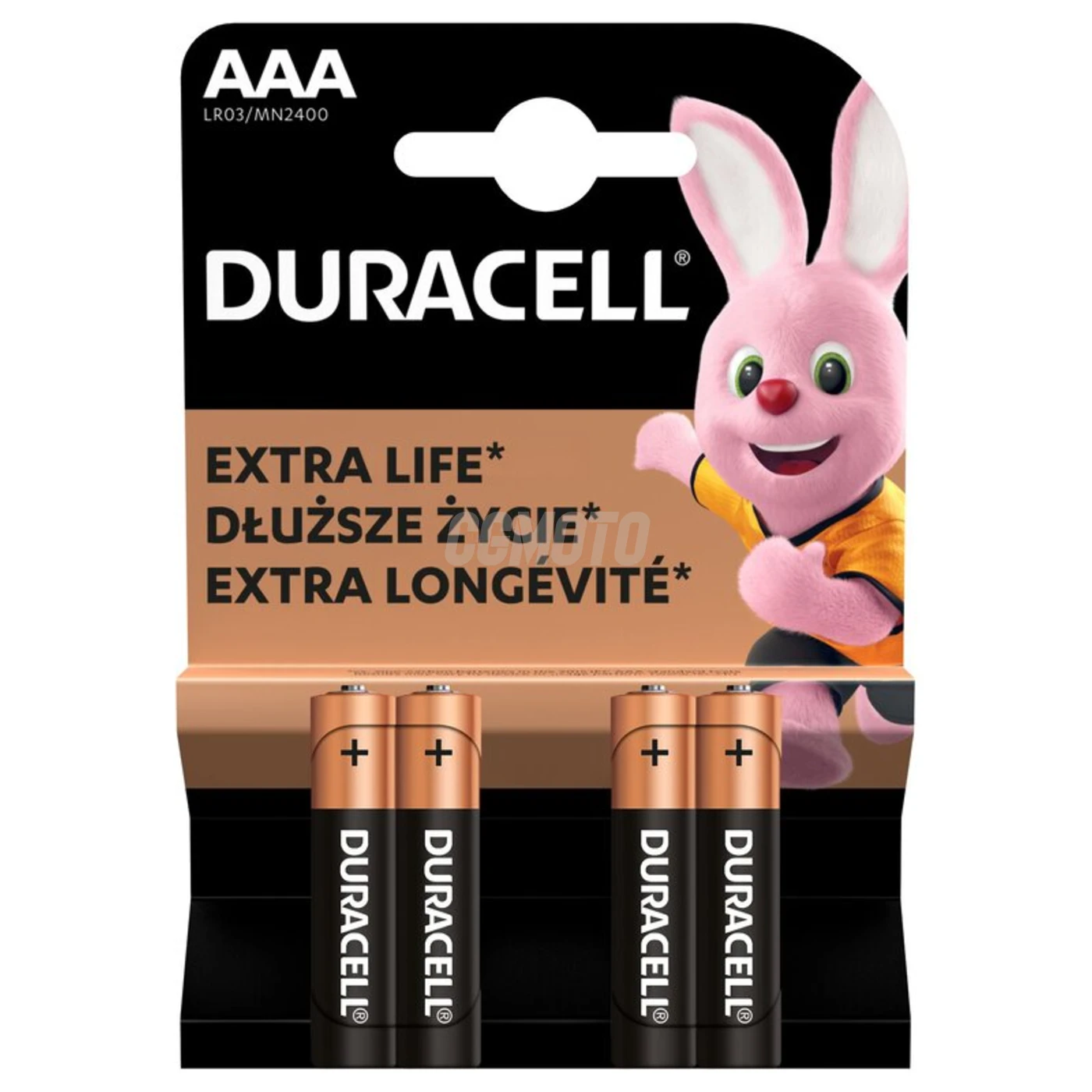 Duracell Duracell Duralock C&B LR03 AAA 4 x alkaline batteries Duracell Duracell Duralock C&B LR03 AAA 4 x alkaline batteries