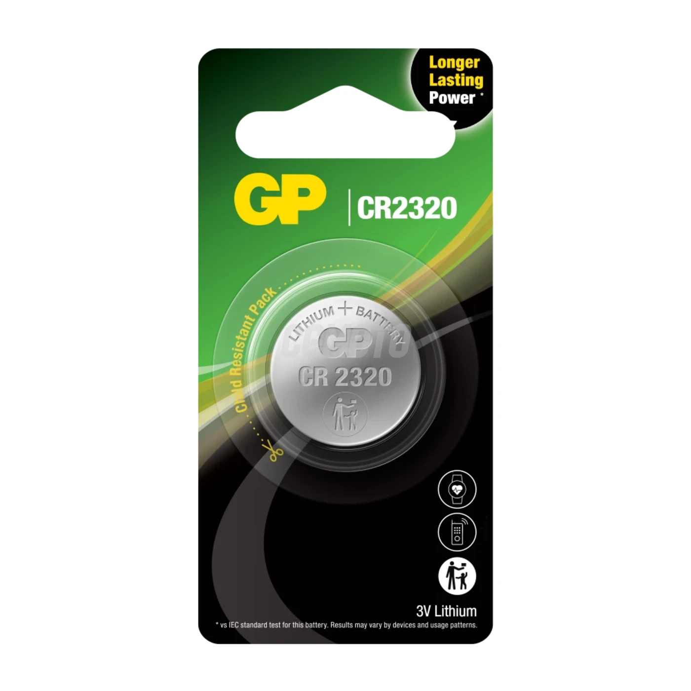 Lithium button cell battery CR2320 - 3V
