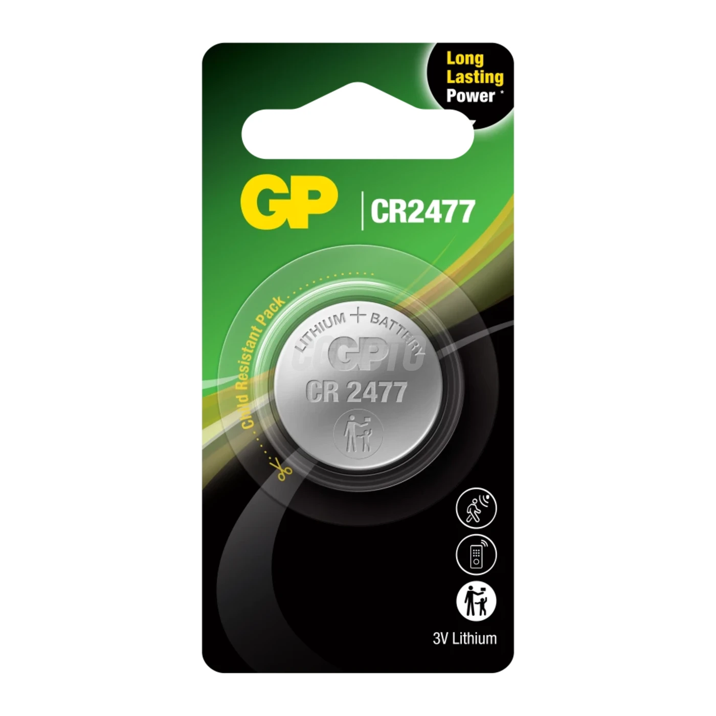 Lithium button cell battery CR2477 - 3V Lithium button cell battery CR2477 - 3V