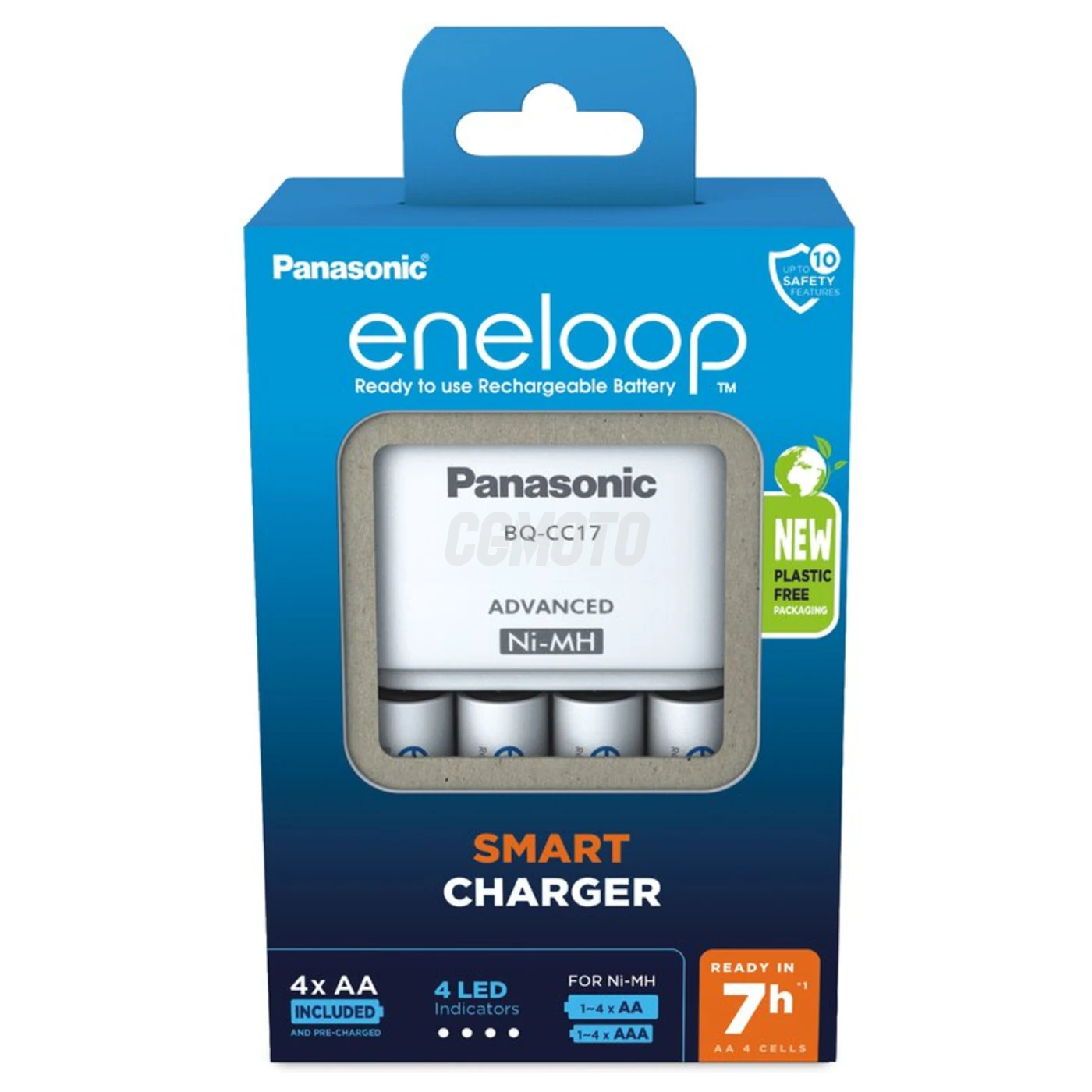 Panasonic Eneloop BQ-CC17 rechargeable battery charger Ni-MH + 4 rechargeable batteries LR6/AA Eneloop 2000mAh Panasonic Eneloop BQ-CC17 rechargeable battery charger Ni-MH + 4 rechargeable batteries LR6/AA Eneloop 2000mAh