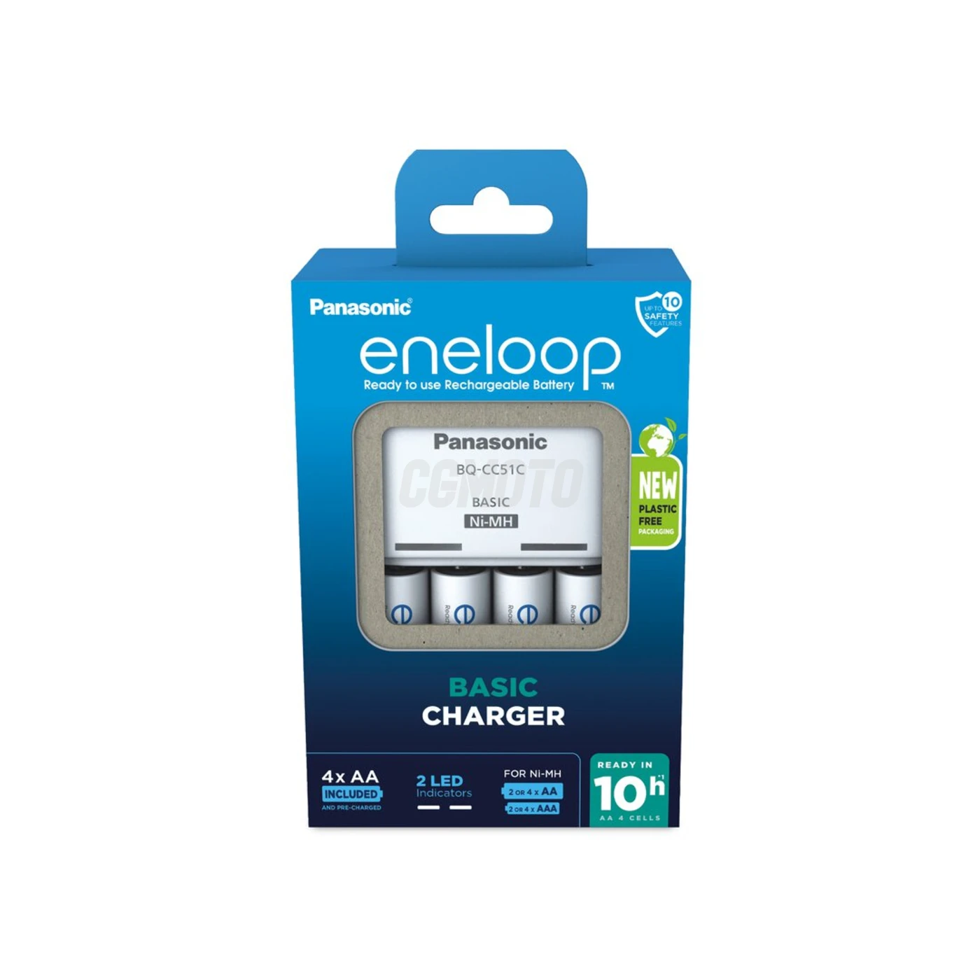 Panasonic Eneloop BQ-CC51 EKO rechargeable battery charger Ni-MH + 4 rechargeable batteries LR6/AA Eneloop 2000mAh
