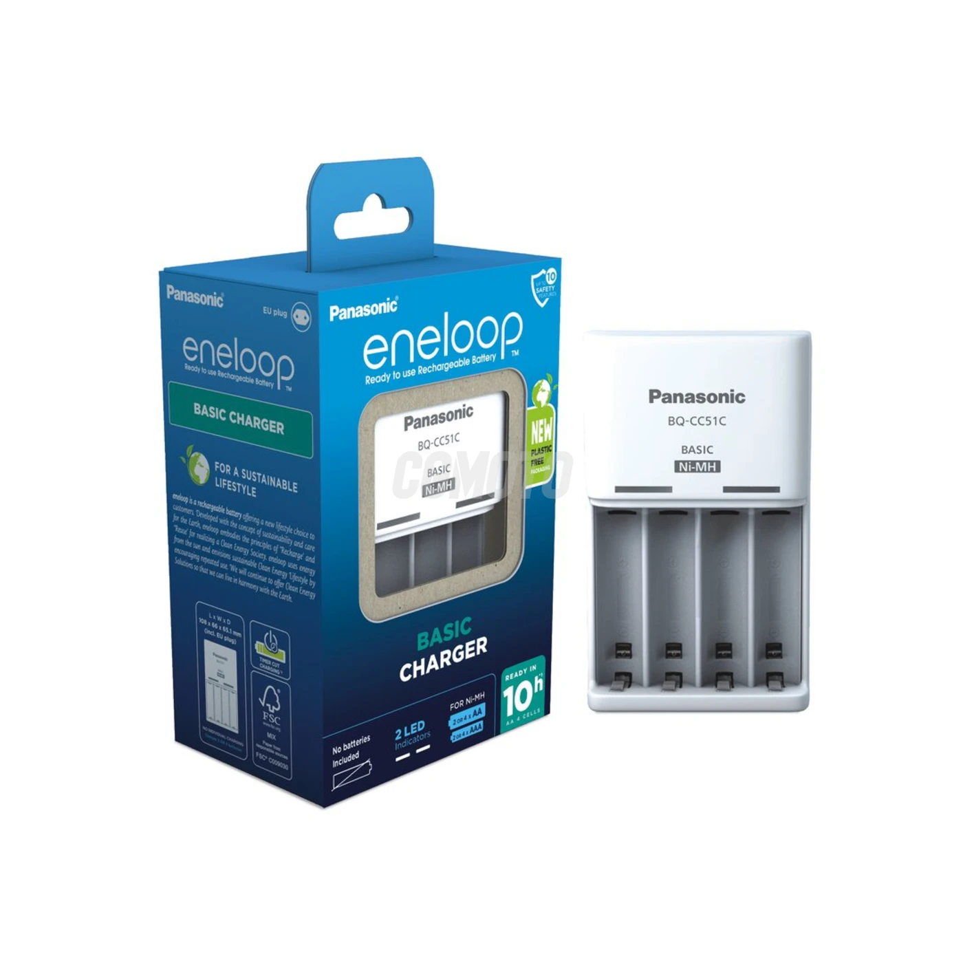 Panasonic Eneloop BQ-CC51 EKO rechargeable battery charger Ni-MH Panasonic Eneloop BQ-CC51 EKO rechargeable battery charger Ni-MH