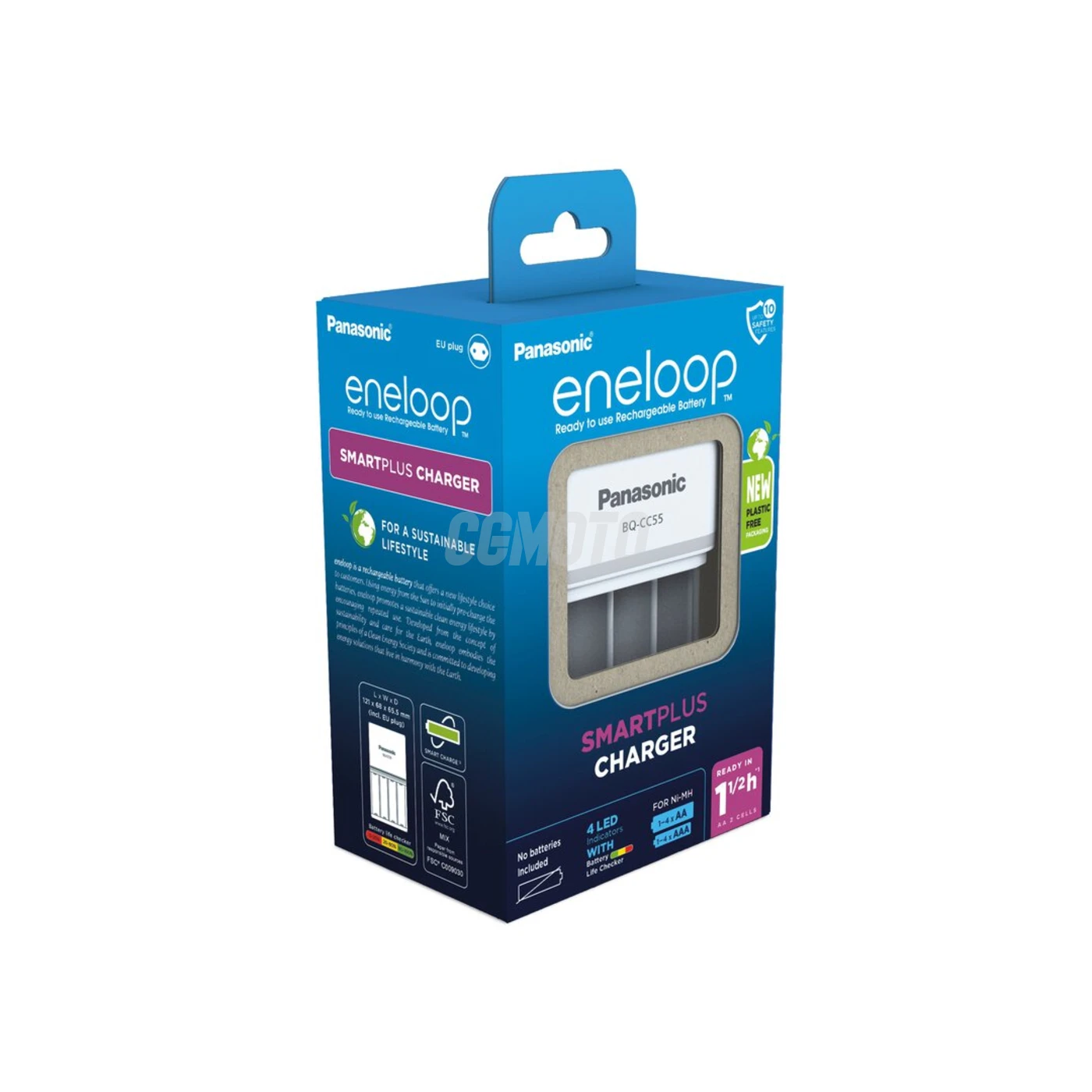 Panasonic Eneloop BQ-CC55 EKO rechargeable battery charger Ni-MH Panasonic Eneloop BQ-CC55 EKO rechargeable battery charger Ni-MH