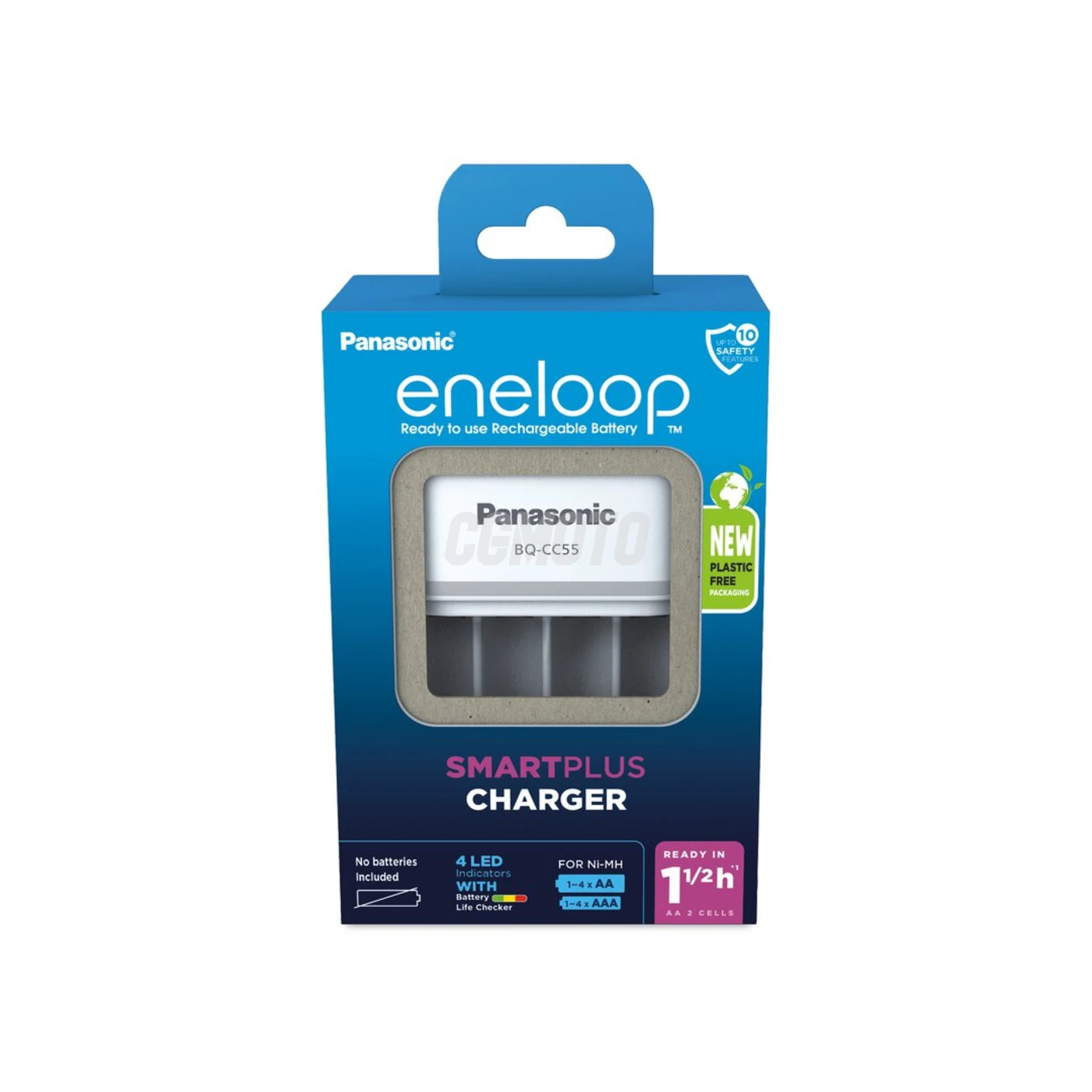 Panasonic Eneloop BQ-CC55 EKO rechargeable battery charger Ni-MH Panasonic Eneloop BQ-CC55 EKO rechargeable battery charger Ni-MH