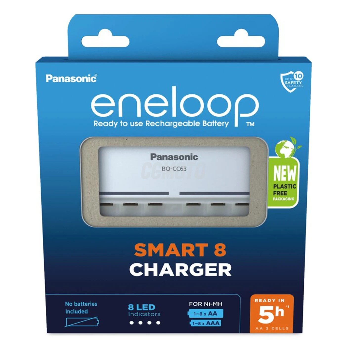 Panasonic Eneloop BQ-CC63 EKO rechargeable battery charger Ni-MH