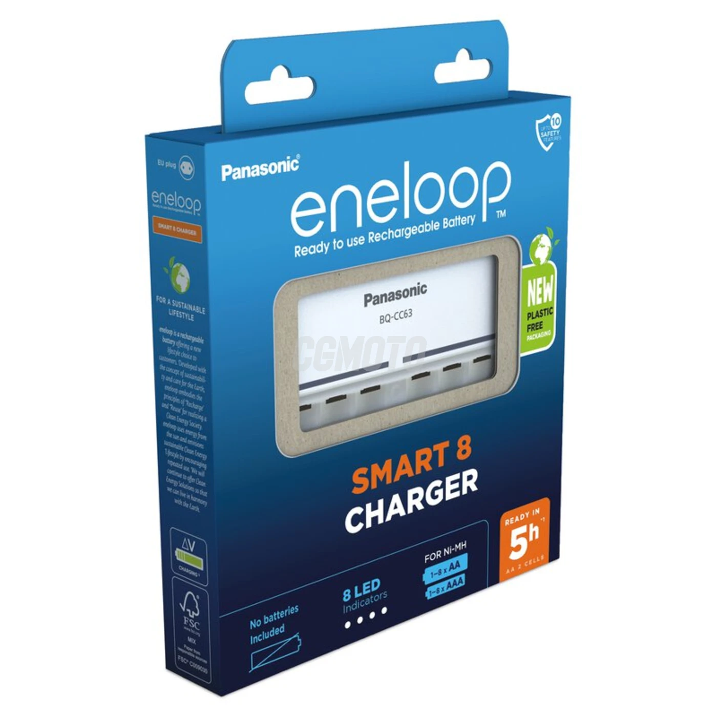 Panasonic Eneloop BQ-CC63 EKO rechargeable battery charger Ni-MH Panasonic Eneloop BQ-CC63 EKO rechargeable battery charger Ni-MH