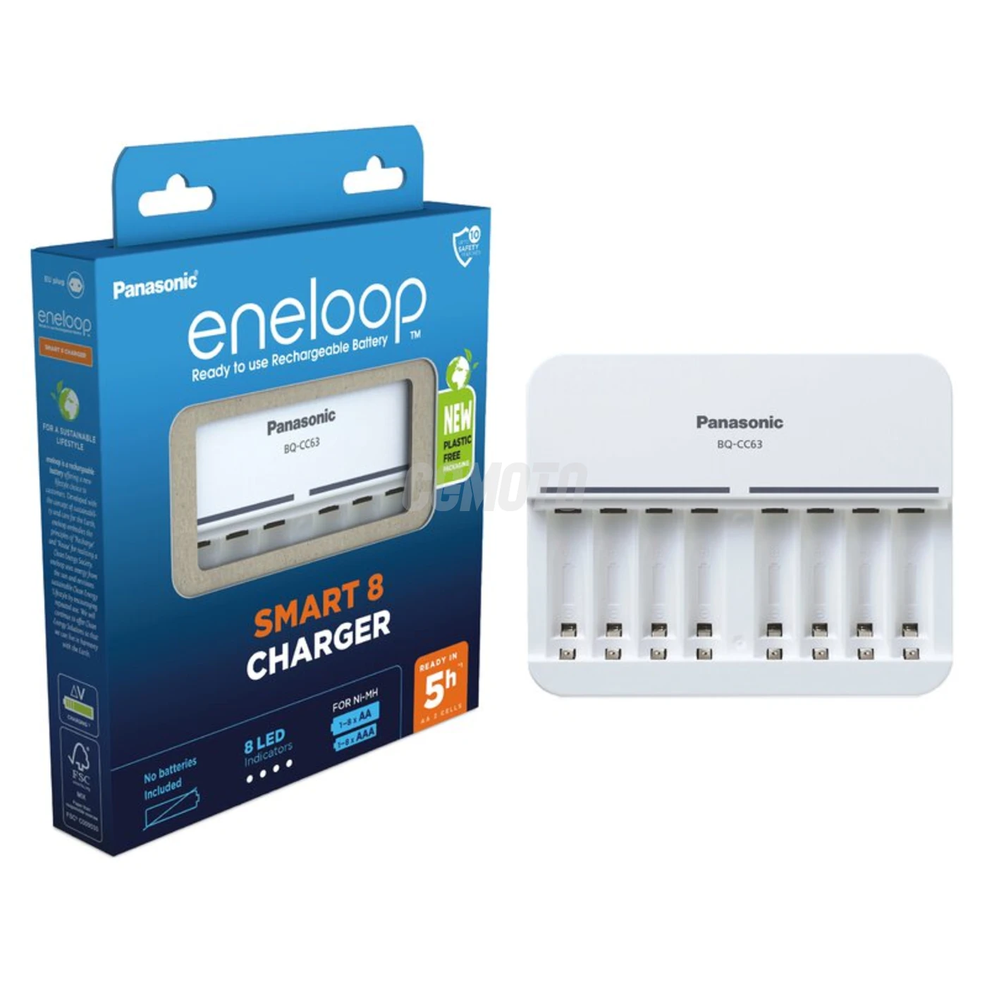 Panasonic Eneloop BQ-CC63 EKO rechargeable battery charger Ni-MH Panasonic Eneloop BQ-CC63 EKO rechargeable battery charger Ni-MH