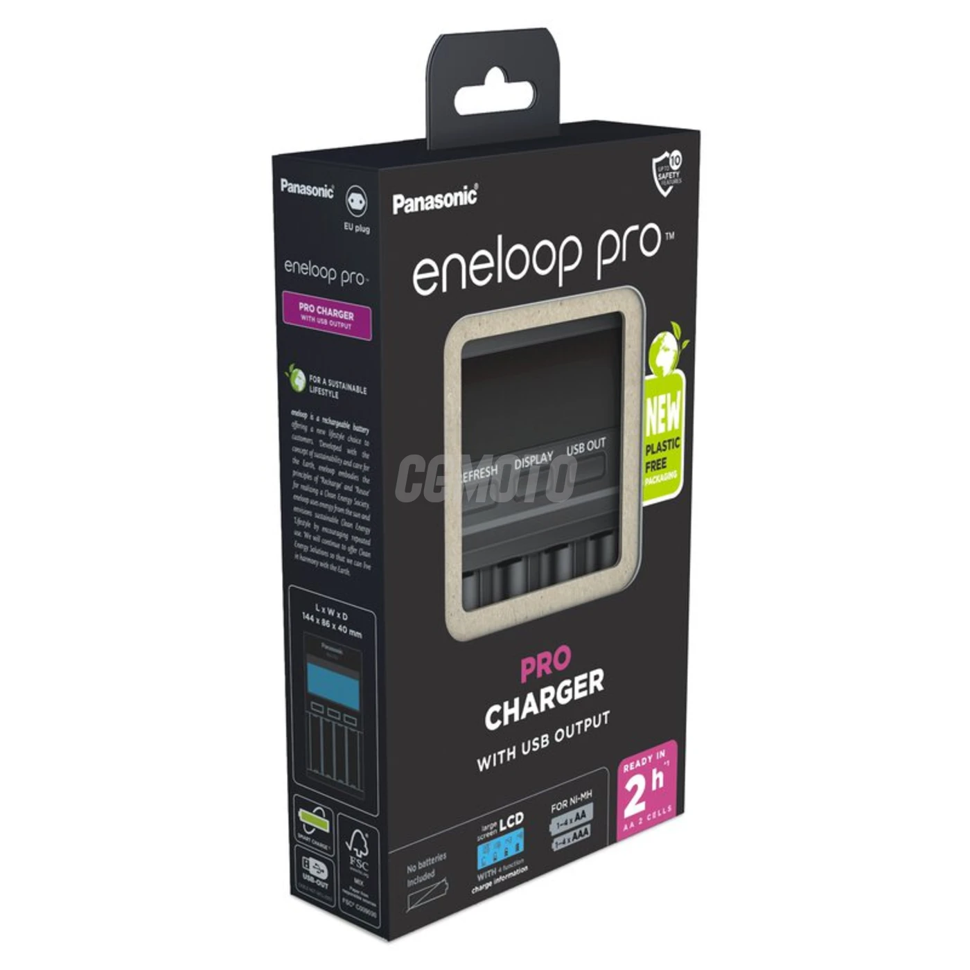 Panasonic Eneloop BQ-CC65 EKO rechargeable battery charger Ni-MH Panasonic Eneloop BQ-CC65 EKO rechargeable battery charger Ni-MH
