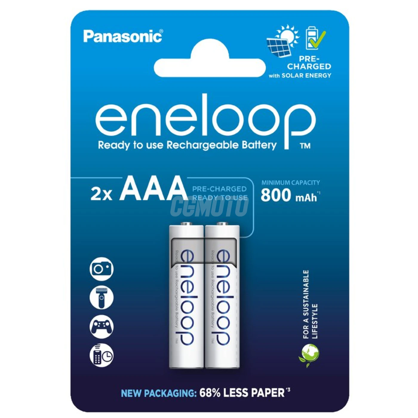 Panasonic Eneloop R03 / AAA 800mAh x 2 rechargeable batteries (blister) Panasonic Eneloop R03 / AAA 800mAh x 2 rechargeable batteries (blister)