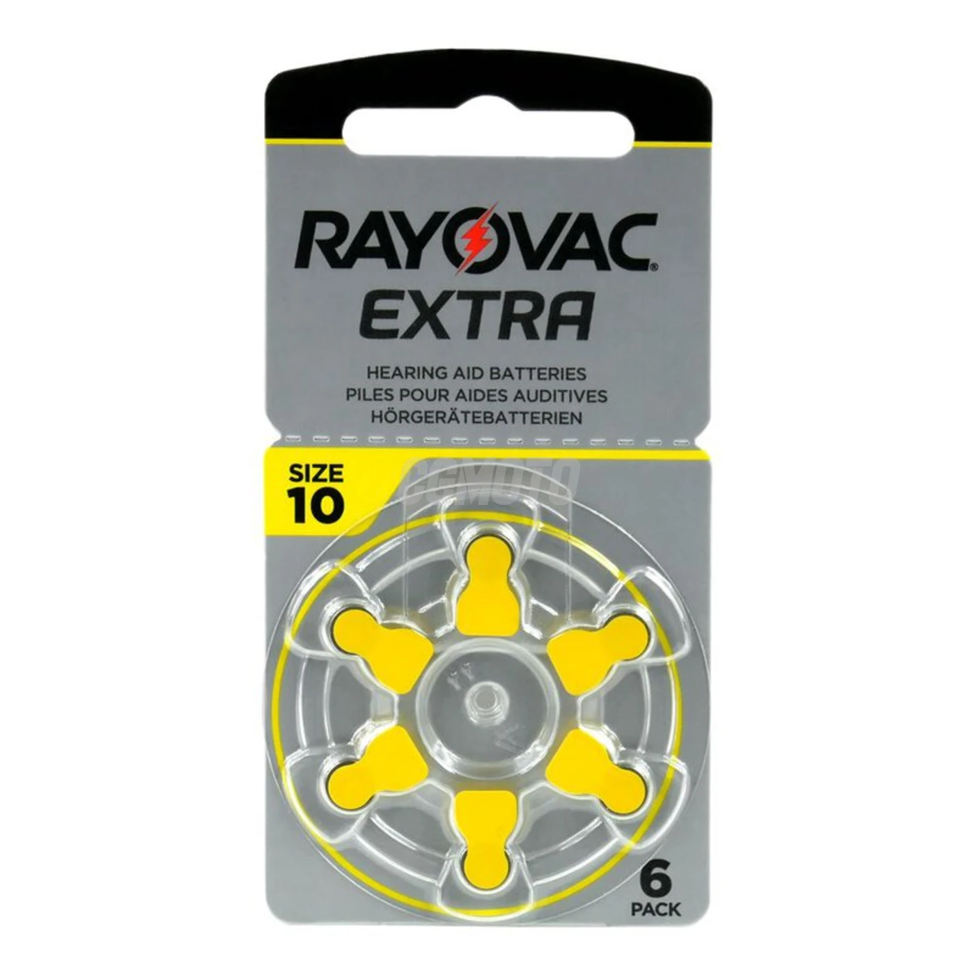 Rayovac Extra 10 for hearing aids x 6 batteries