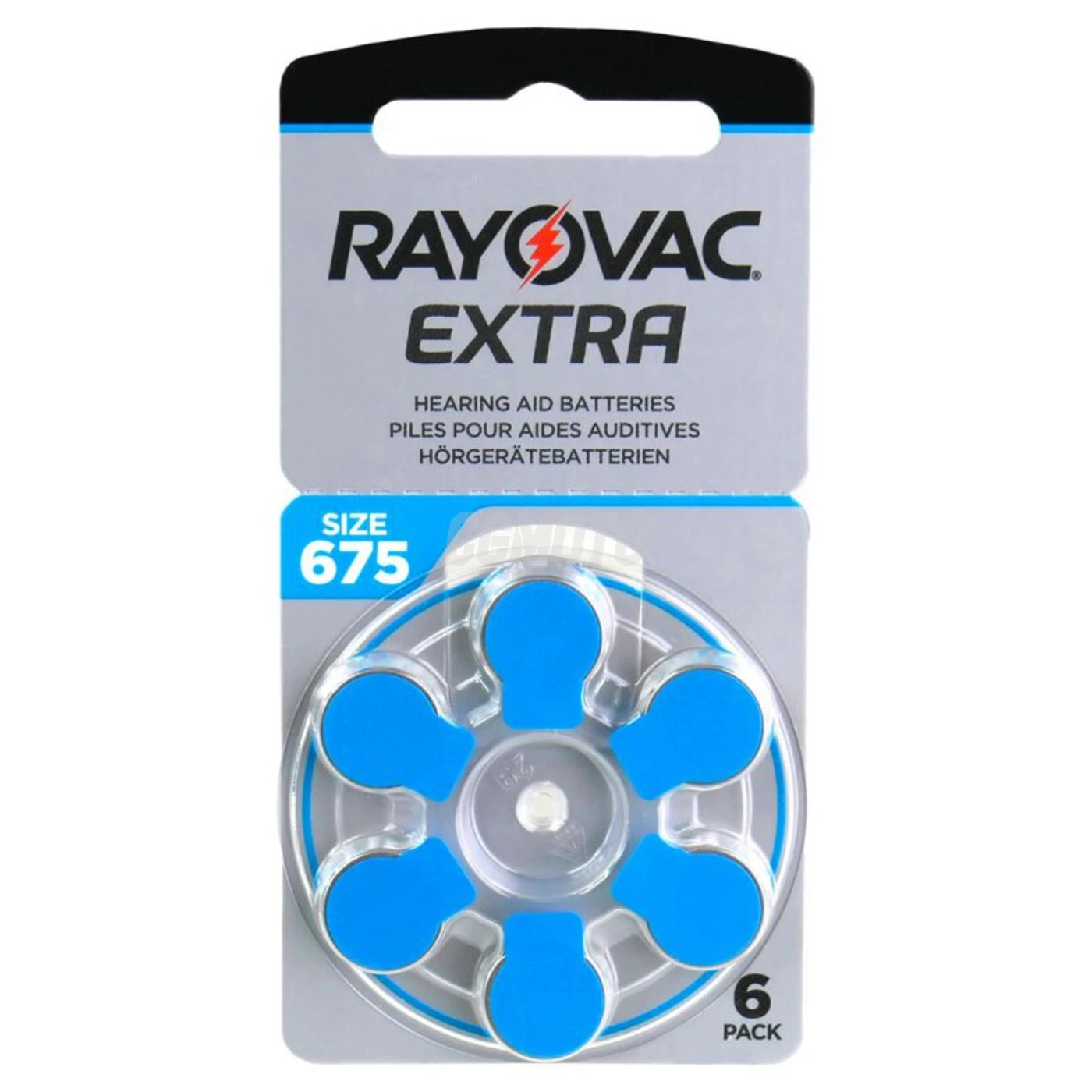 Rayovac Extra 675 for hearing aids x 6 batteries Rayovac Extra 675 for hearing aids x 6 batteries