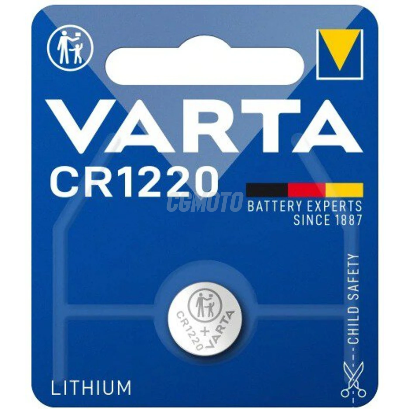 Varta CR1220 lithium x 1 battery (blister) Varta CR1220 lithium x 1 battery (blister)