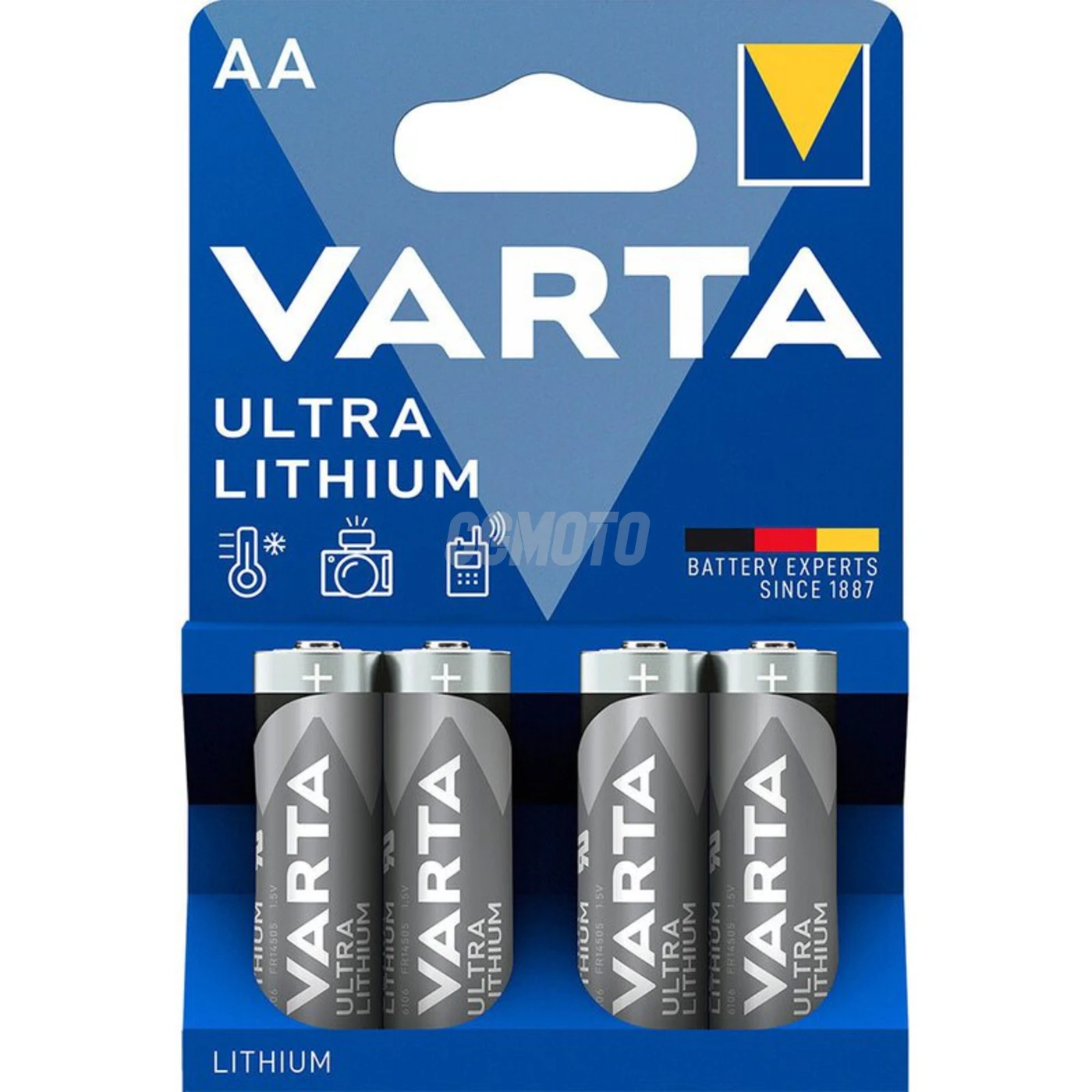 Varta lithium LR6/AA x 4 batteries (blister) Varta lithium LR6/AA x 4 batteries (blister)