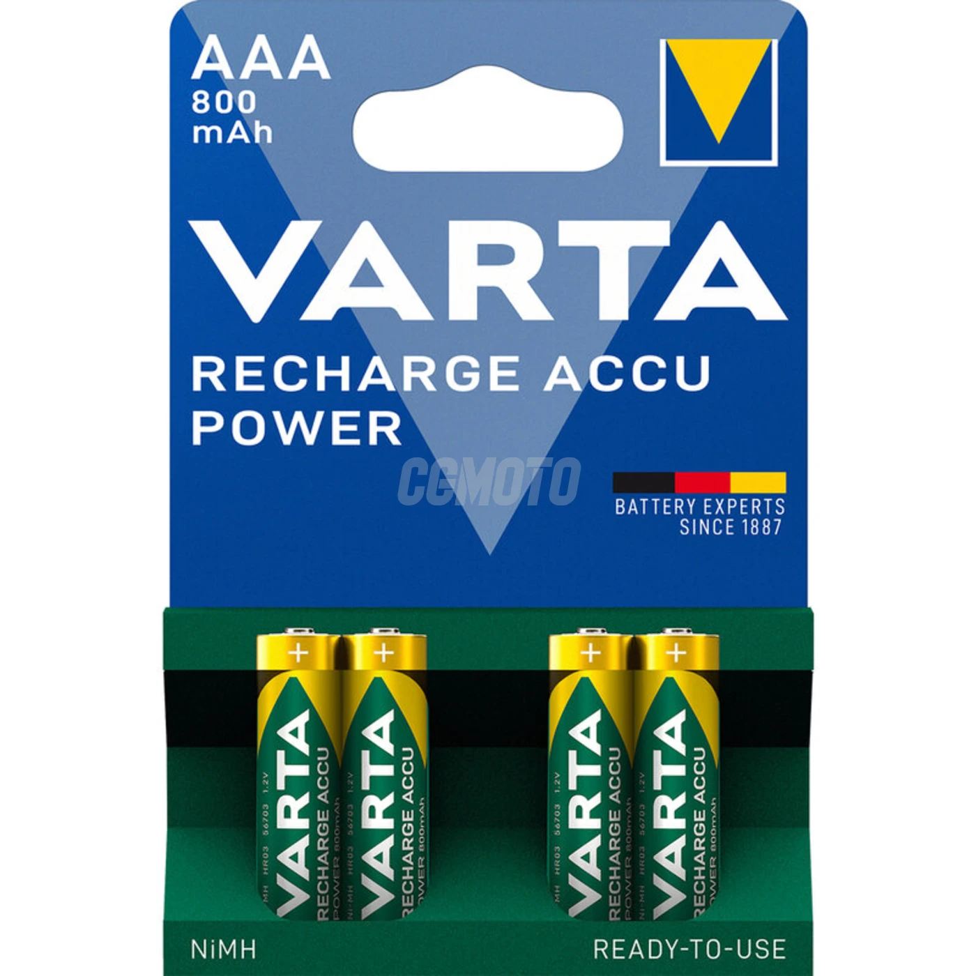 Varta Ready2Use LR03/AAA Ni-MH 800 mAh x 4 rechargeable batteries