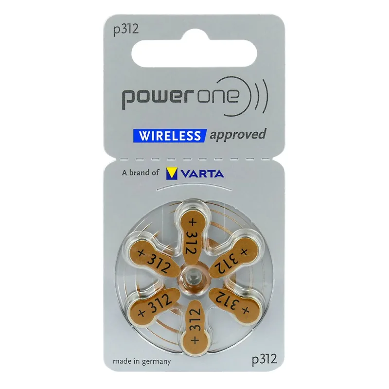 Zinc-Air button cell battery A312 / 312 - 1,4V