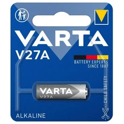 Varta 27A alkaline for car remote control x 1 battery (blister) Varta 27A alkaline for car remote control x 1 battery (blister)