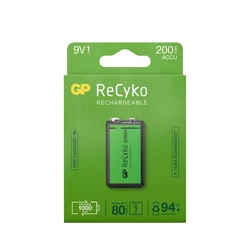1 battery rechargeable NIMH 6LF22 9 V Recyko 200 mAh