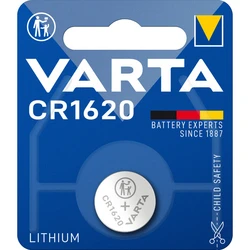Varta CR1620 lithium x 1 battery (blister) Varta CR1620 lithium x 1 battery (blister)